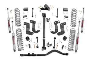 Jeep Wrangler Suspension Lift Kit - Rough Country - 3.5 Inch, C/A Drop, FR D/S - '24-'25